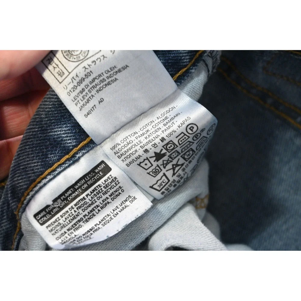 Levis 550 Jeans Mens 34x30 Blue Relaxed Fit Straight Leg Denim Rugged
